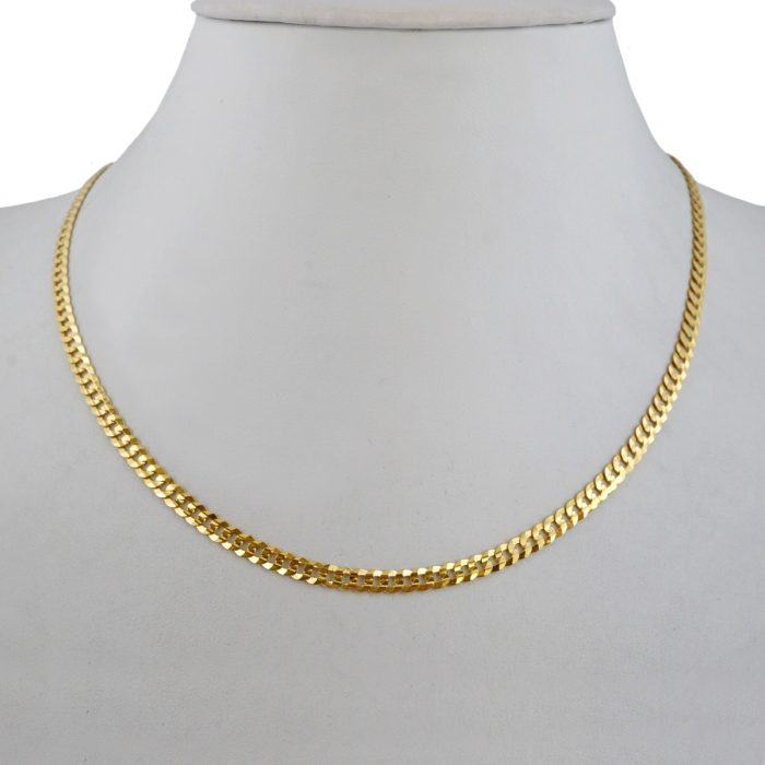 14k Solid Gold Curve Chain