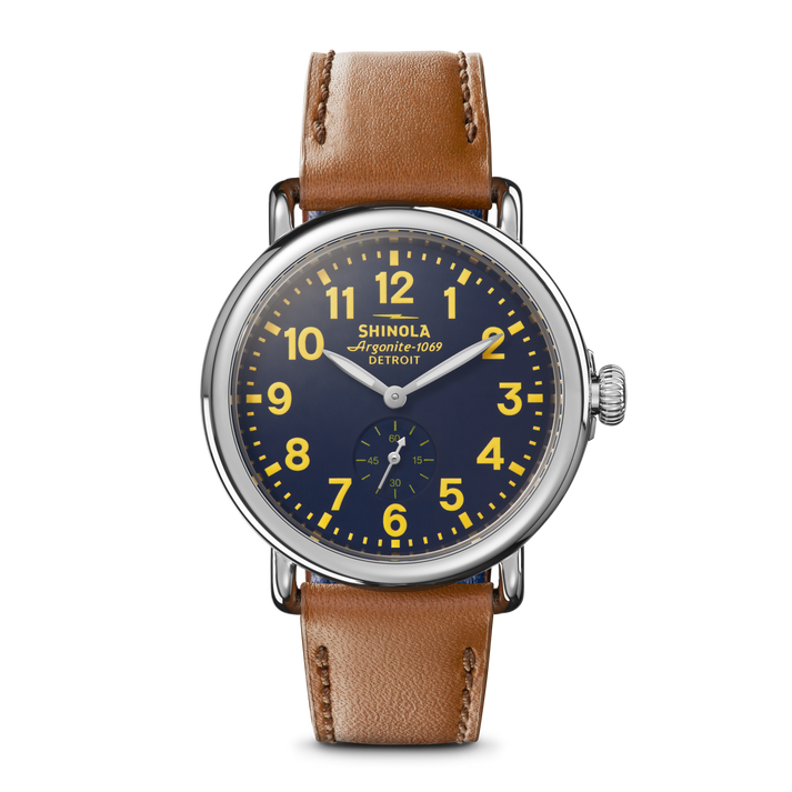 Shinola Engravable Runwell Watch S0120284678-1-Collegiate-41-USA