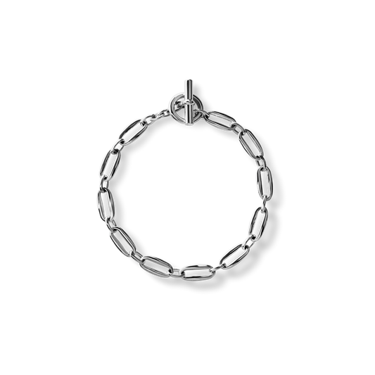 Signature Link Bracelet S1820296328-1-StrlngSil-S/M-THA