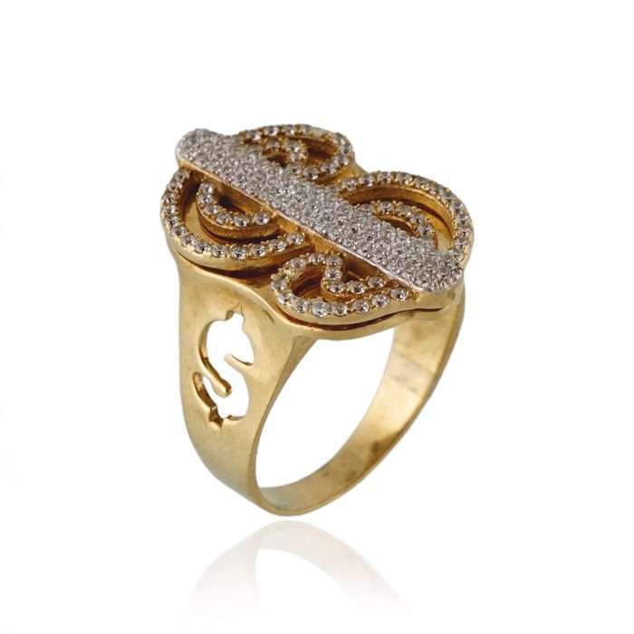 Women’s 10k Yellow Gold Dollar Ring