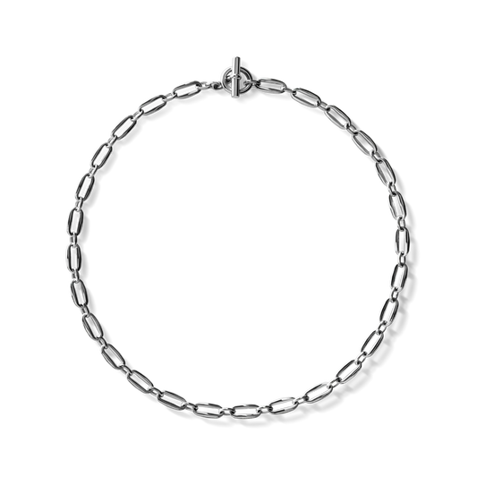 Silver Signature Link Necklace S1820296331-1-StrlngSil-OS-THA