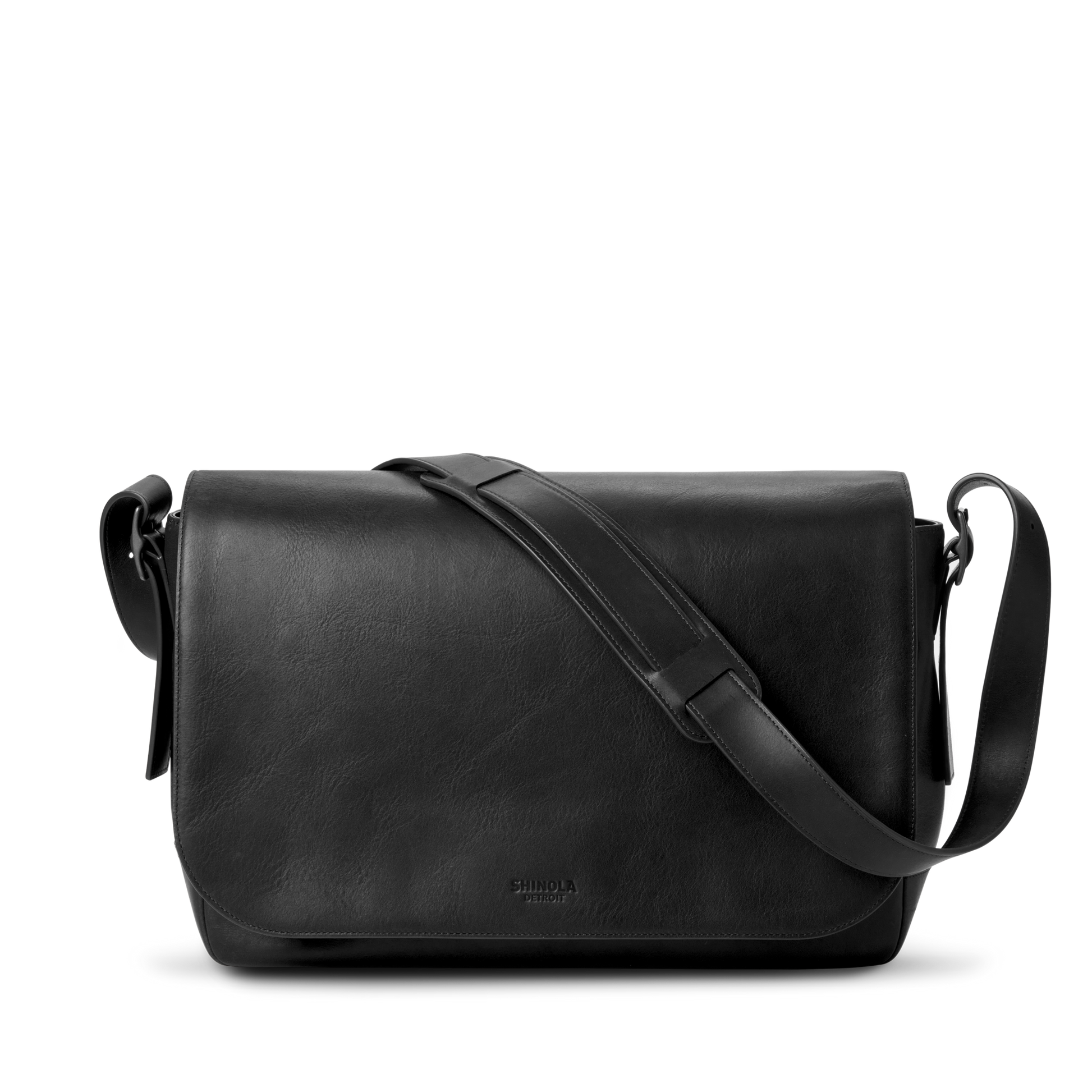 Shinola Leather Runwell Messenger Bag S0320294781-1-Blk-OS-VNM
