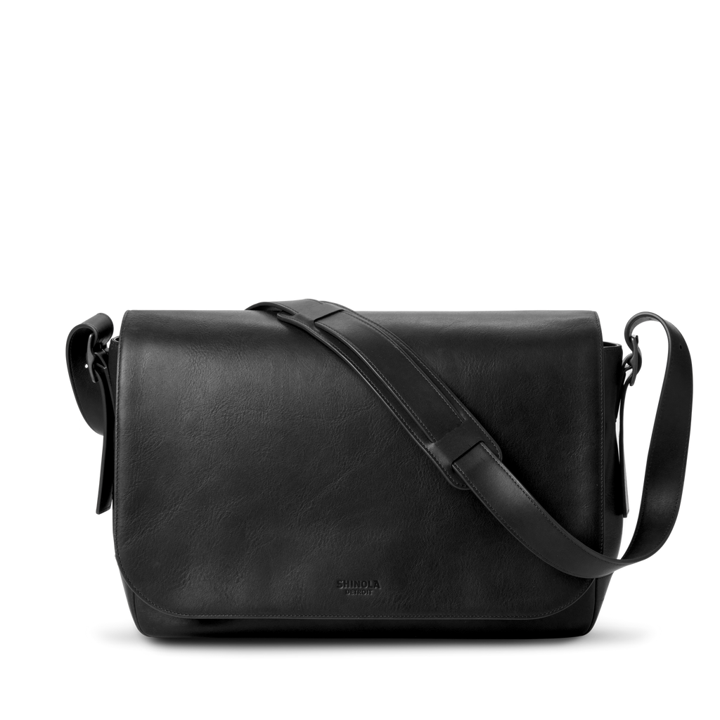 Shinola Leather Runwell Messenger Bag S0320294781-1-Blk-OS-VNM