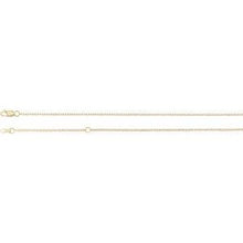 14K Yellow 1.3 mm Adjustable Cable 16-18