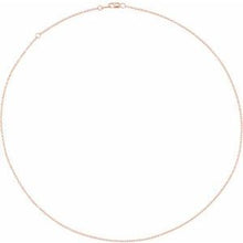 14K Rose  1.3 mm Cable 18