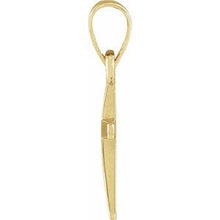 18K Yellow Gold-Plated Sterling Silver Cross Pendant R41279:1030:P