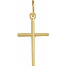 14K Yellow 15.5x10 mm Cross Pendant R16031:130027:P
