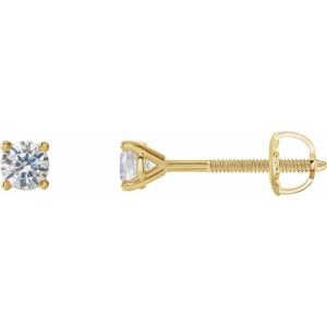 14K Yellow 1/5 CTW Natural Diamond Cocktail-Style Earrings