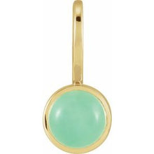 14K Yellow Natural Chrysoprase Charm/Pendant 88099:104:P
