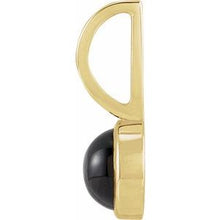 14K Yellow Natural Black Onyx Charm/Pendant 88099:123:P