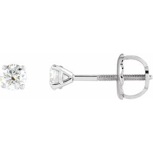 14K Yellow 1/3 CTW Natural Diamond Cocktail-Style Earrings