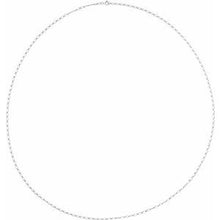 14K White 1.5 mm Figaro 24