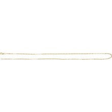 14K Yellow 1.2 mm Elongated Box 18