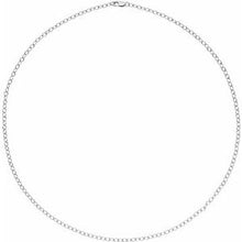 14K White 2.5 mm Cable 20