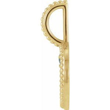 14K Yellow Natural Blue Zircon & .0025 CTW Natural Diamond Scorpio Charm/Pendant 88215:103:P