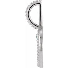 Sterling Silver Natural Blue Zircon & .0025 CTW Natural Diamond Scorpio Charm/Pendant 88215:101:P