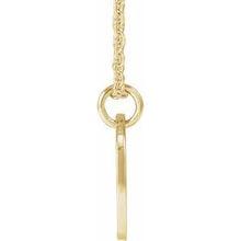 14K Yellow Script Initial C 16-18