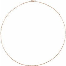 14K Rose 1.2 mm Elongated Box 24