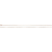 14K Rose 1.2 mm Elongated Box 20