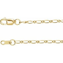 14K Yellow 1.5 mm Adjustable Figaro 16-18