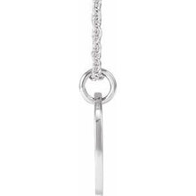 Sterling Silver Script Initial A 16-18