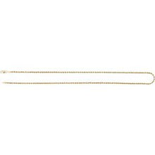 14K Yellow 2 mm Hollow Rope 16
