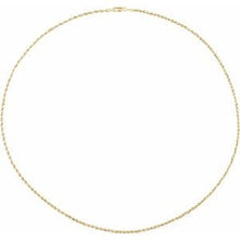 14K Yellow 2 mm Hollow Rope 24