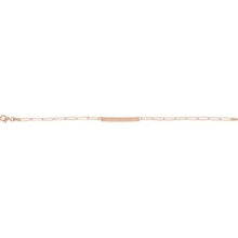 14K Rose Engravable Bar 7