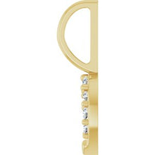 14K Yellow 1/8 CTW Natural Diamond Horseshoe Charm/Pendant 88404:105:P