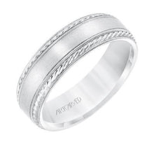 Low Dome Milgrain Edge Carved Wedding Band 11-WV8672YW65-L.00