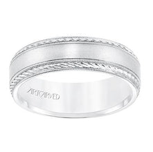 Low Dome Milgrain Edge Carved Wedding Band 11-WV8672YW65-L.00