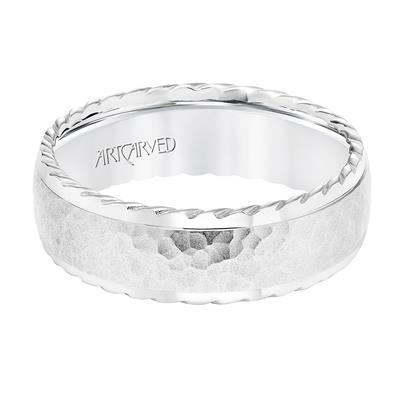 Low Dome Round Edge Carved Wedding Band  11-WV8727P7-L.00