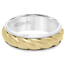 Low Dome Round Edge Carved Wedding Band 11-WV8729WY7-G.00-3.00