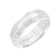 Low Dome Flat Edge Carved Wedding Band 11-WV8782W7-G.00-3.00