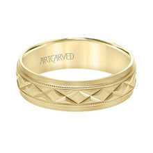 Low Dome Flat Edge Carved Wedding Band 11-WV8878Y65-G.00-1