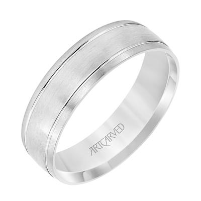 Low Dome Flat Edge Carved Wedding Band 11-WV9033P6-G.00-1