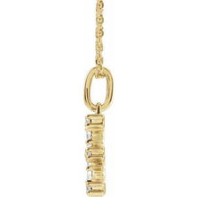 14K Yellow 1/5 CTW Lab-Grown Diamond Initial E 16-18