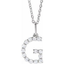 14K White 1/5 CTW Lab-Grown Diamond Initial G 16-18
