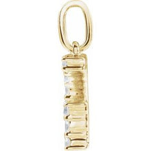 14K Yellow 1/5 CTW Lab-Grown Diamond Initial G Pendant 688970:LG636:P