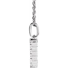 14K White 1/3 CTW Lab-Grown Diamond Initial W 16-18