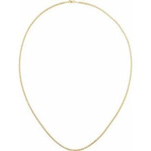 14K Yellow 2.25 mm Curbed Anchor 18