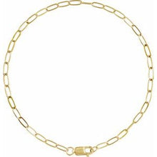 14K Yellow 2.1 mm Paperclip-Style 7