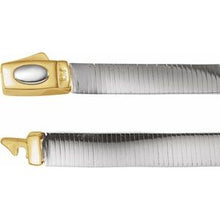 14K Yellow or White 6 mm Reversible Omega 18