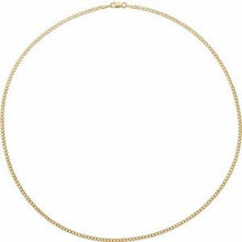 14K Yellow 2.35 mm Curb 24
