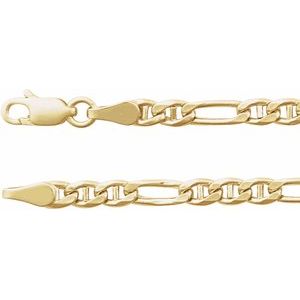 14K Yellow 3.95 mm Hollow Anchor 20" Chain CH1238:104:P