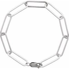 Sterling Silver 6.2 mm Paperclip-Style 7