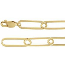 14K Yellow 6.2 mm Paperclip-Style 18