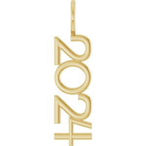 14K Yellow 2024 Year Charm/Pendant 87773:137:P