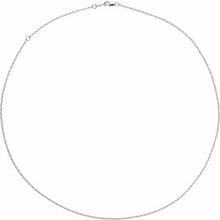 18K White 1.25 mm Rope Adjustable 16-18