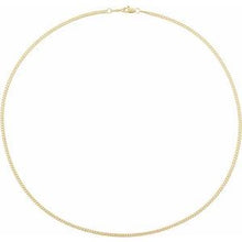 14K Yellow Gold-Filled 2.25 mm Curb 24